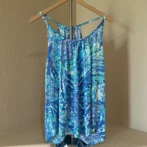 Lilly Pulitzer Blue Haven Hey Hey Soleil tank